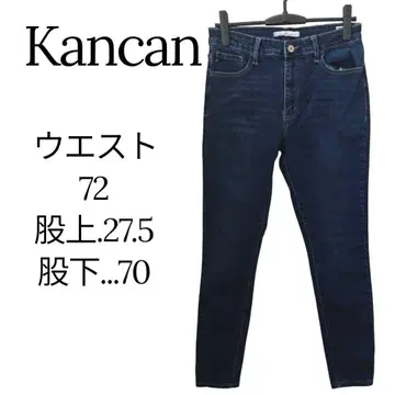 고품질 Kancan [ W11 29 ] 다크 데님 스키니 청바지 쾌적 핏