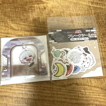니지산지 마네키네코 콜라보 쿠즈하 아크릴 스탠드 조각 스티커