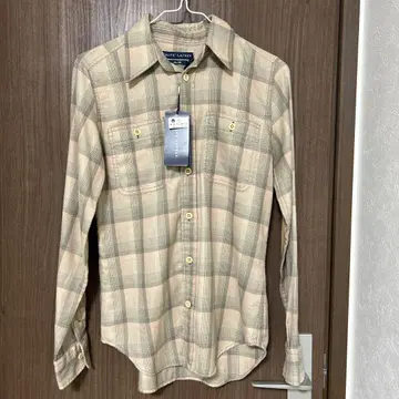 [미사용] Ralph Lauren 택 포함 체크 셔츠 핑크 계열 4호