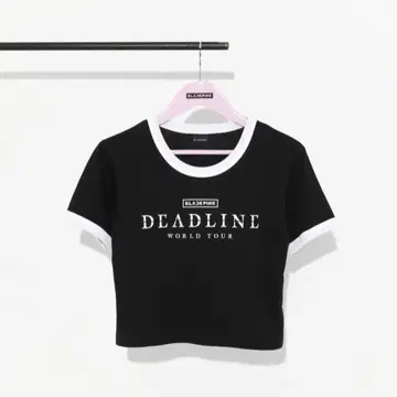 BLACKPINK DEADLINE POPUP 크롭 티셔츠 M