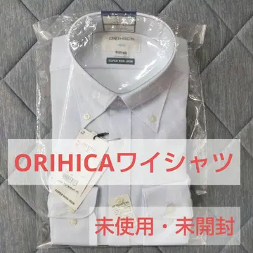 [새상품] SUPER NON-IRON 와이셔츠 S 사이즈 블루 오리히카