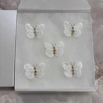 [새상품급] ANNAN WEDDING 나비 헤어핀 5개입 헤어 액세서리
