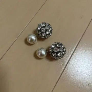 그레이스 콘티넨탈 크리스탈 펄 귀걸이