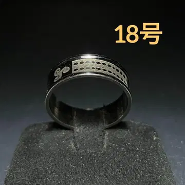 빈티지 패션 반지 실버 18호 스월 무늬 도트 디자인