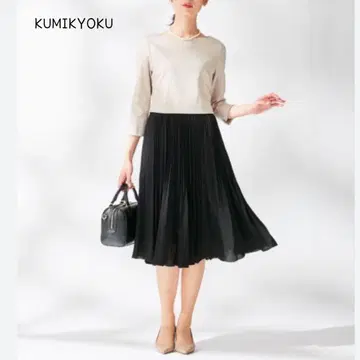 @ [2] KUMIKYOKU 쿠미쿄쿠 워셔블 라이트 저지 원피스