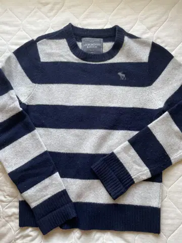 Abercrombie & Fitch 캐시미어 블렌드 스웨터 S 보더