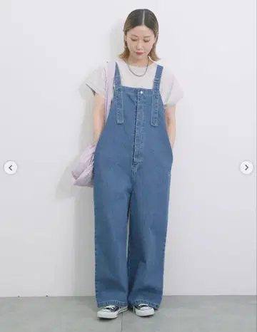 사만다 모스모스 블루 데님 오버롤
