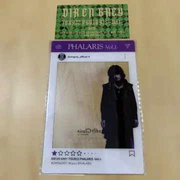 DIR EN GREY  클리어 카드 스티커 세트