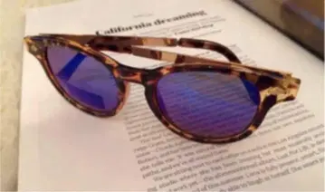 새상품 bonjour records SUNGLASSES OVAL SLIM