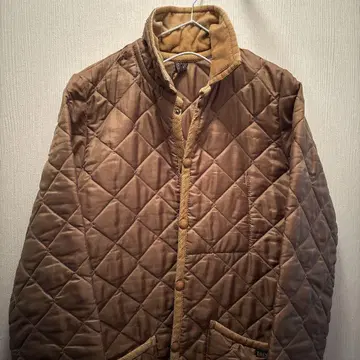 LAVENHAM 브라운 퀼팅 자켓 코듀로이 옷깃