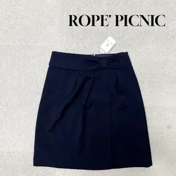 새상품 ROPE PICNIC 미니 스커트 네이비 리본 M 사이즈