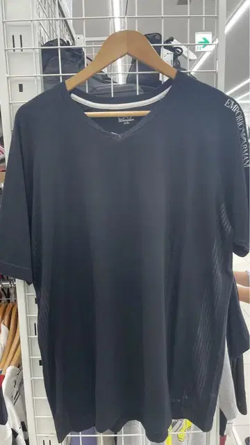 [ 3XL ] EA7 EMPORIO ARMANI 블랙 티셔츠 빅 사이즈