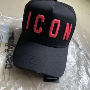 DSQUARED2 ICON 캡 블랙/핑크 TG UN