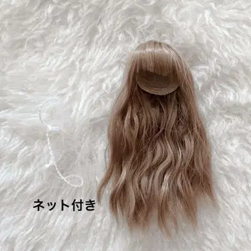거의 미사용 작은 인형용 가발 가게 4~4.5인치 쉬폰 웨이브