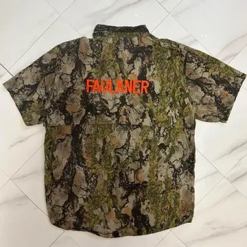 NATURALGEAR 내추럴 기어 리얼 트리계 반팔 셔츠 자수 로고 XL