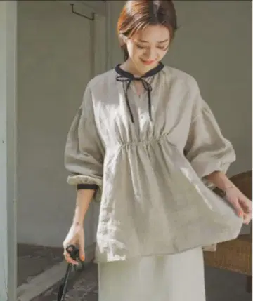 택 포함 새상품 [ 어반 리서치 도어스 ] 바이컬러 린넨 셔츠