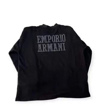 ARMANI 아르마니 S 블랙 맨투맨 긴팔 풀오버