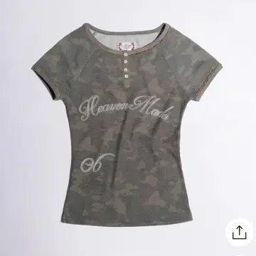 SCULPTOR Heavenly Button Down Camo Tee