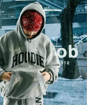 doublet RIPPED OFF KNIT HOODIE TOPGRAY