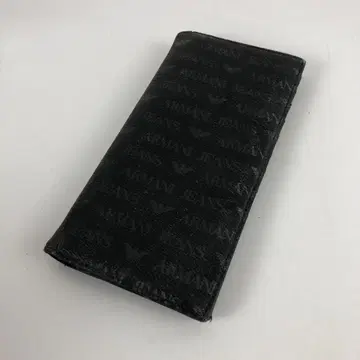 ARMANI JEANS 아르마니진 장지갑 블랙 남성용 브랜드