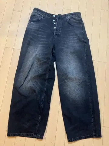 ZARA 슈퍼 배기 핏 청바지 와이드 데님 팬츠, 배기 데님