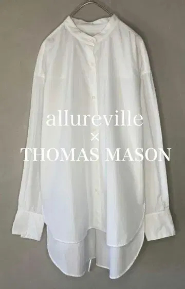 새상품급 THOMAS MASON 밴드 카라 허리 코드 셔츠