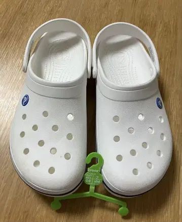 [미사용품] crocs 화이트 CROCBAND 27cm