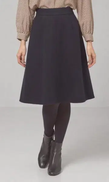 closet story 저지 멜톤 플레어 스커트