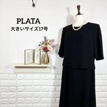 Plata 블랙 포멀 예복 상복 원피스 빅 사이즈 17호