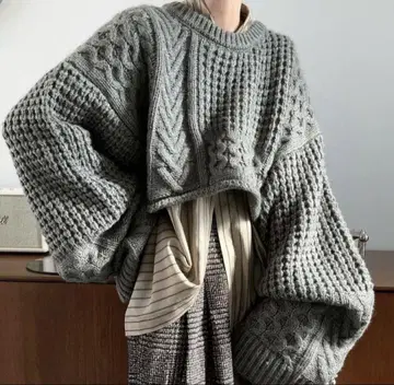cft.sloth short alan knit 게으름뱅이 니트 택 포함