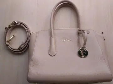 FURLA 천연 가죽 숄더백 핑크