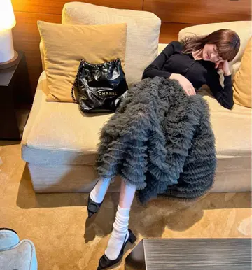 Bibiy 그레이 DARLENE SHUSHU SKIRT