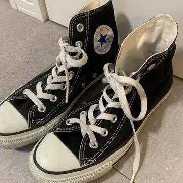 CONVERSE ALL STAR 블랙 하이컷 스니커즈 24.5