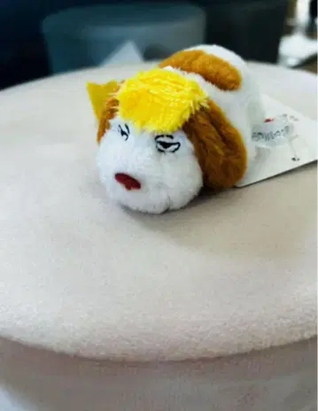 지브리 파크 흰 봉제 인형 키링