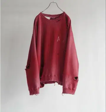 ANCELLM CRASH UNEVEN OVER SWEAT SHIRT