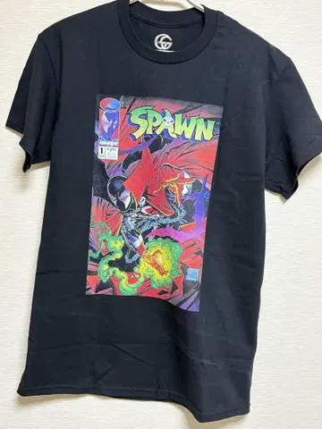 Spawn 티셔츠 블랙 M 사이즈 1호 코믹 표지