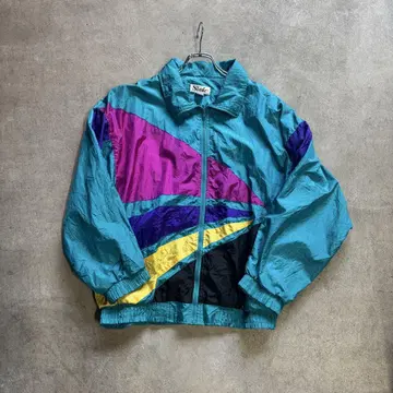 2000's 터쿼이즈 컬러 나일론 재킷