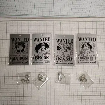 ONE PIECE 메탈 수배서 1 로빈 2 브룩 3 나미 4 루피