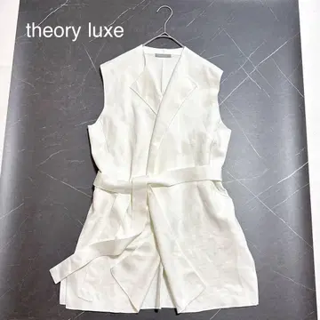 theory luxe 띠어리 럭스 베스트 니트 화이트 23SS 38