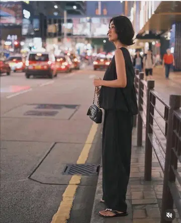 나라 nala 린넨 라이크 벌룬 팬츠 블랙 S 택 포함 새상품