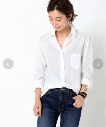 Deuxieme Classe LINEN 와이어 워시 셔츠 린넨