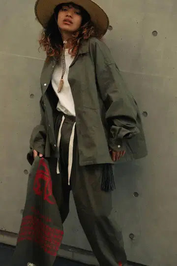 sillage x zepanese club 카키 스톨 verdy