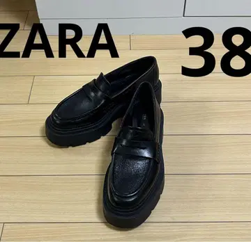 ZARA 트랙 솔 레더 로퍼