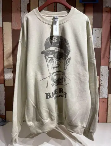 GILDAN 맨투맨 BABE RUTH 베이지 L