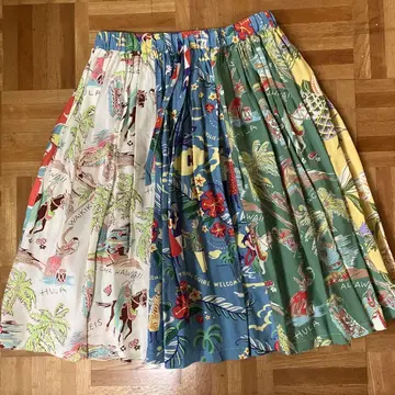 TOYO x BEAMS BOY 크레이지 아로하 스커트 멀티 컬러