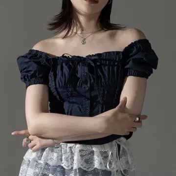 스퀘어 핀턱 블라우스 [ ZOZOTOWN 한정판 아이템 ]