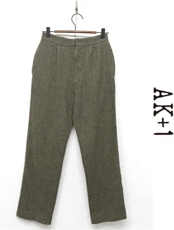 F432/AK+1 테이퍼드 팬츠 하이웨스트 표기모 36 그린 가을/겨울