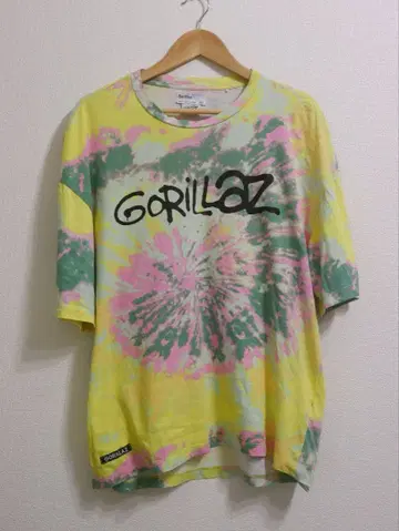 Gorillaz 타이다이 티셔츠 S 사이즈