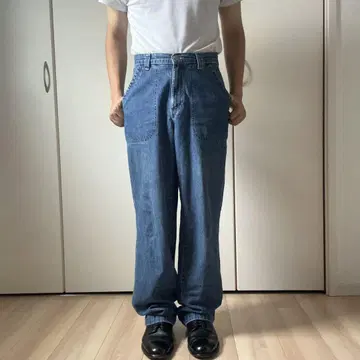 90s 00s Lee RIVETED 데님 베이커 팬츠 테이퍼드
