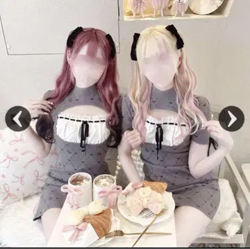 허니뮤우 MW 모노그램 원피스